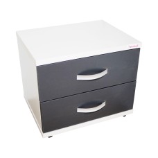 Noptiera Laguna alb cu gri